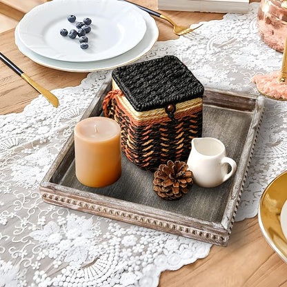 Wooden Decorative Tray, Small Serving Tray - Image 3