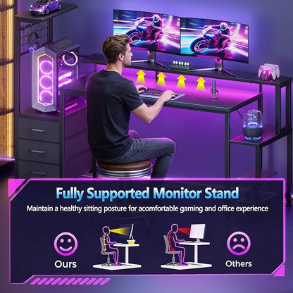 Korfile 63 Inch Gaming Desk - Image 9