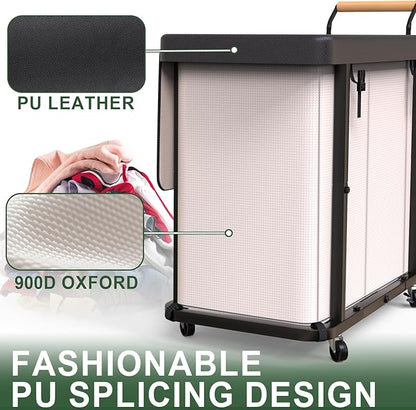 230L Extra Large Fashion Laundry Sorter 3 Section - Image 4