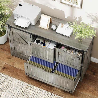 Halitaa 47.8” Farmhouse File Cabinet - Image 7
