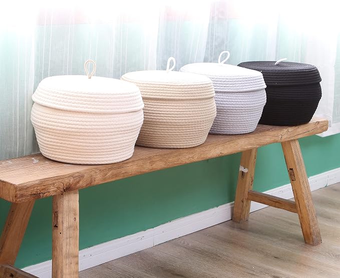 Sea Team Round Cotton Rope Storage Basket - Image 4