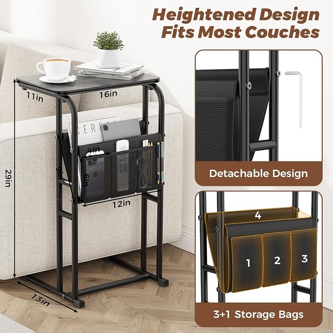 Olldide C-Shaped End Table - Image 2