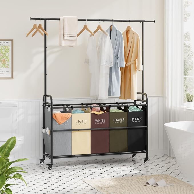 Tajsoon Laundry Sorter Cart - Image 2