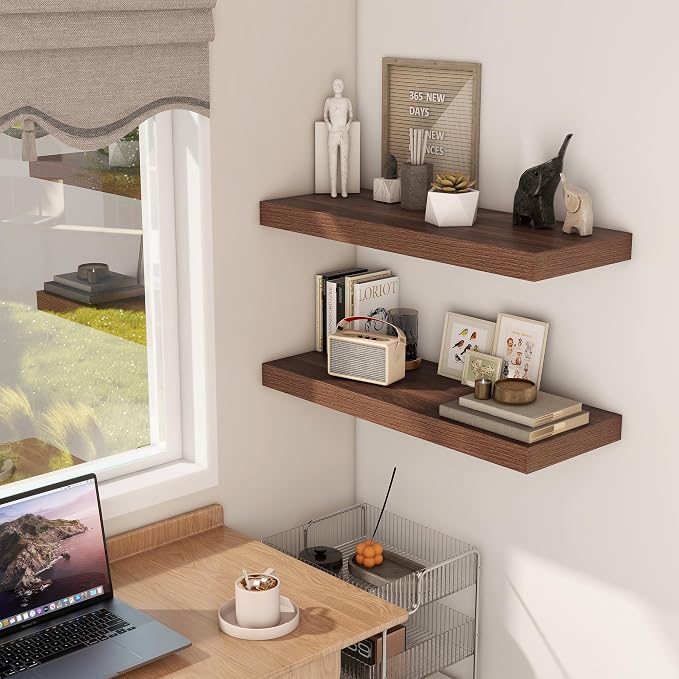 Fun Memories 30 Inch Floating Shelves, 12 Inch Deep Floating Shelf - Image 2
