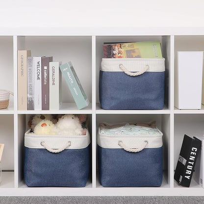 Bidtakay Storage Baskets Collapsible Decorative Storage Bins - Image 5