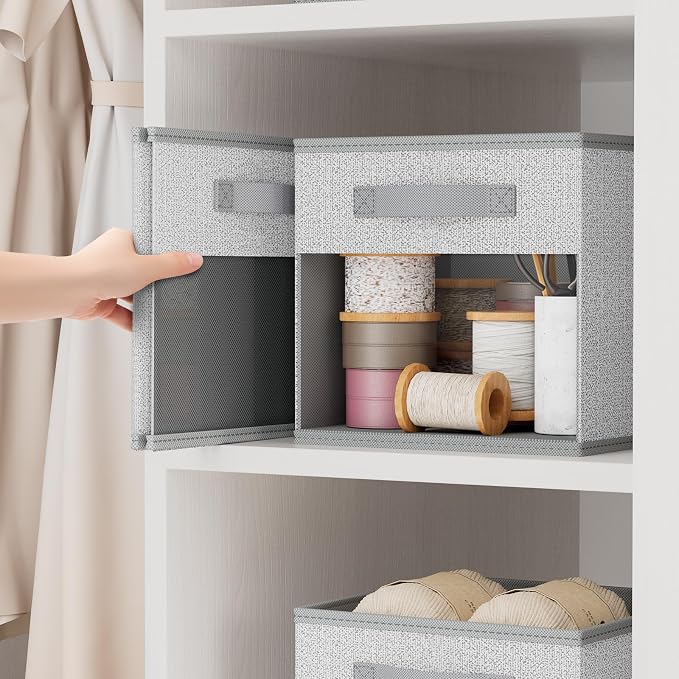 DIMJ Collapsible Storage Cubes, 8 Packs Cube Storage Bins - Image 4