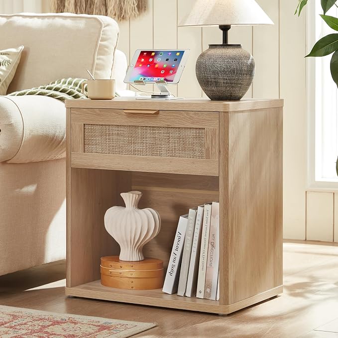 LEYAOYAO Rattan Nightstands Set of 2 - Image 2