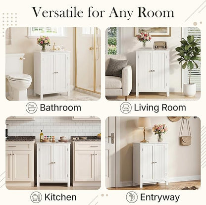 ZENY Bathroom Floor Storage Cabinet - Image 4