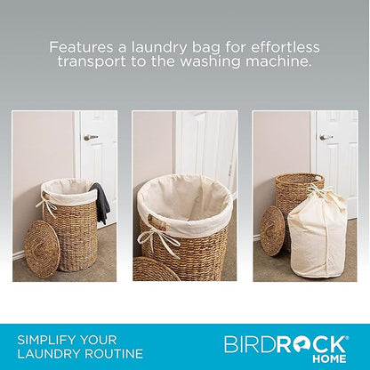 BIRDROCK HOME Seagrass Laundry Hamper - Image 4