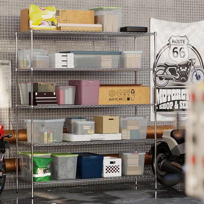 24" Deep x 72" Wide x 86" Height Wire Shelving Kit | 5-Tier | NSF Commercial - Image 6