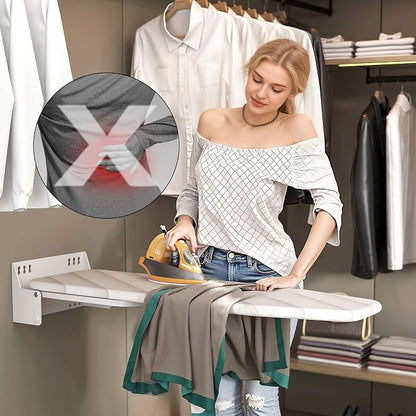 Wall-Mounted Ironing Board 37.4" x 11.8" Compact Mount Fold Down Iron Board - Image 6