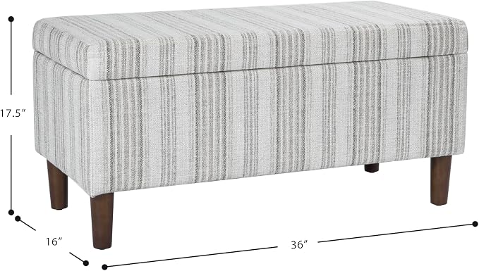 HomePop Malmo 36" Storage Bench - Image 3