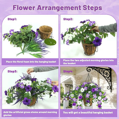 Artificial Flowers Hanging Baskets - Image 4