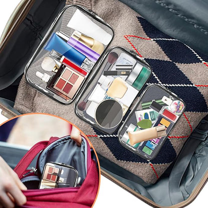 AURUZA Clear Makeup Bag, Portable Travel Toiletry Bags - Image 7