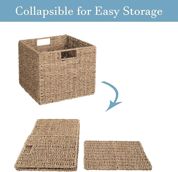 Seagrass Storage Baskets, Pantry Baskets Organization and Storage, Kitchen - Image 5