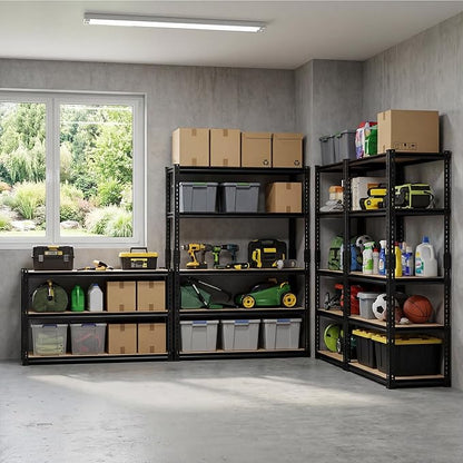 Durstruct 2400LBS Storage Shelves 5 Tier Adjustable Garage Storage Shelving | - Image 2