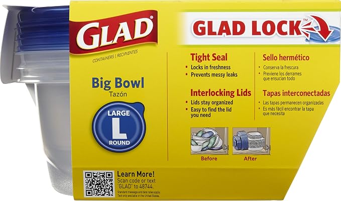 Glad GladWare Big Bowl Food Storage Containers - Image 3