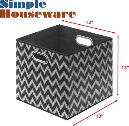 Simple Houseware 13-Inch Collapsible Fabric Cube Storage Bin - Image 6