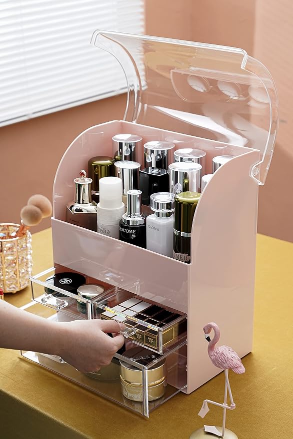 MOOCHI Professional Large Cosmetic Makeup Organizer Bathroom Storage Display - Image 4