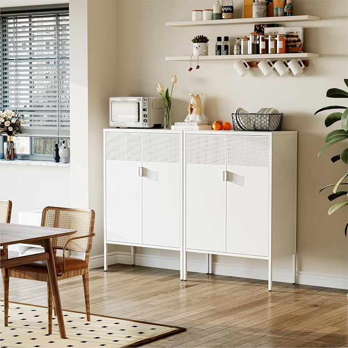 COFaR White Metal Storage Cabinet - Image 4