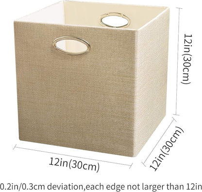 Posprica Storage Cubes, 12×12 Storage Bins, Fabric Drawers Organizer Basket - Image 2
