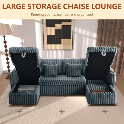 107'' Sectional Sleeper Sofa - Image 4