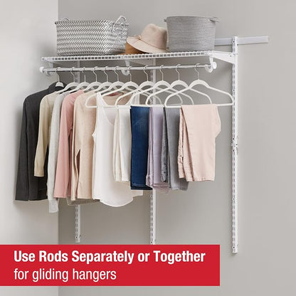 Rubbermaid Configurations Custom Closet Kit 2-4 Ft. Adjustable Metal Wire - Image 4