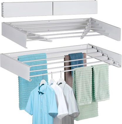 FOCHIER F Laundry Drying Rack Wall Mounted Clothes Drying Rack Collapsible by FOCHIERF