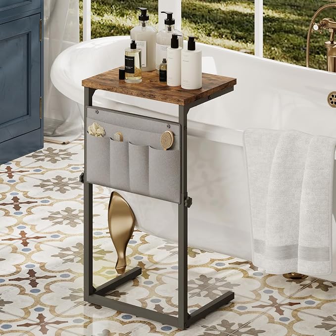 HOOBRO C Shaped End Table, 29.5’’ Adjustable Height Side Table - Image 5