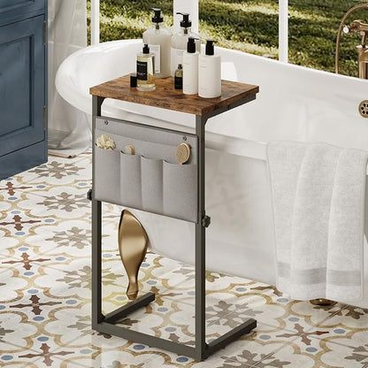 HOOBRO C Shaped End Table, 29.5’’ Adjustable Height Side Table - Image 5