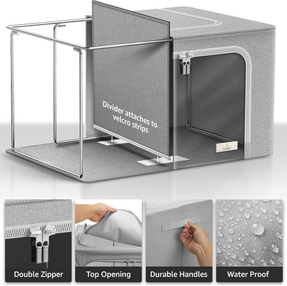 Sorbus Storage Bins with Divided Interior - Image 3