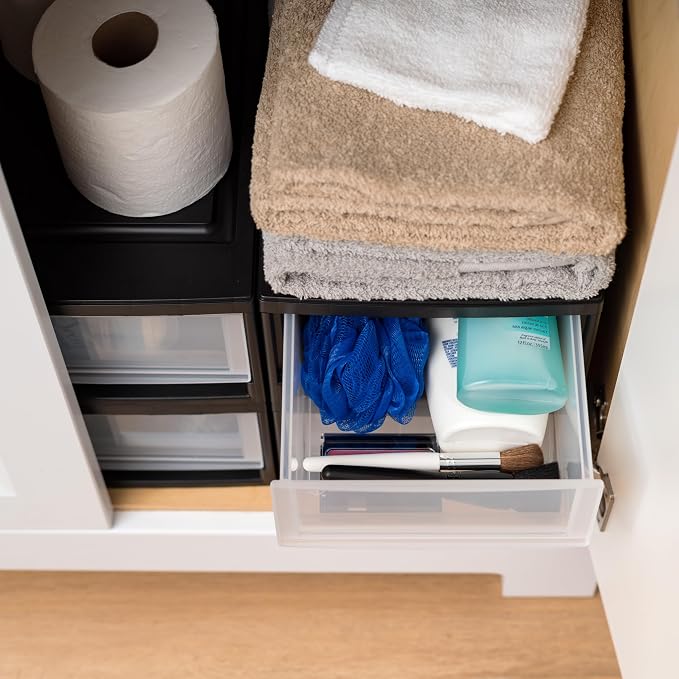 IRIS USA 6 Qt. Small Plastic Stacking Drawer, Stackable Storage Organizer Unit - Image 9