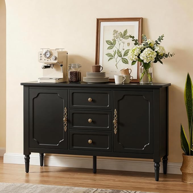 RoyalCraft Buffet Cabinet with 2 Doors & 3 Drawers, Vintage Sideboard with by Bringyoubetterlife