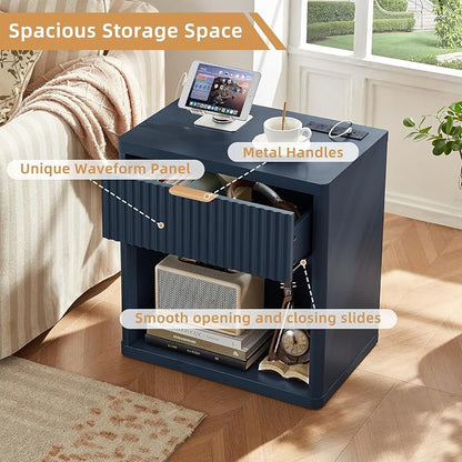 LEYAOYAO Fluted Nightstand - Image 7