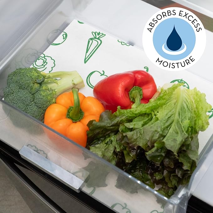 Envision Home Refrigerator Liners, Shelf Liner, Absorbent Fridge Liners - Image 2