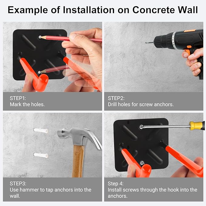 Steel Garage Storage Hooks Wall Tool Organizer, 10 Inch Garage Hook Heavy Duty - Image 5