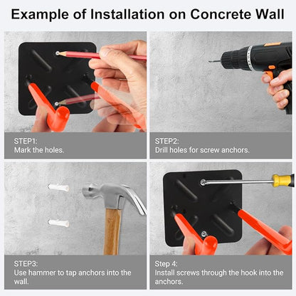Steel Garage Storage Hooks Wall Tool Organizer, 12.4 Inch Garage Hook Heavy - Image 5