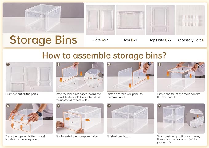 Freebat 6 Pack Closet Organizers and Storage, Clothes Organizers and Storage - Image 2