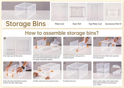 Freebat 6 Pack Closet Organizers and Storage, Clothes Organizers and Storage - Image 2
