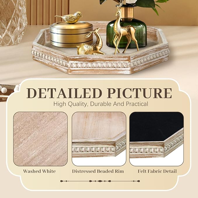 Wooden Decorative Tray, Small Serving Tray - Image 6