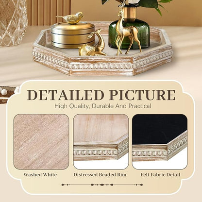 Wooden Decorative Tray, Small Serving Tray - Image 6