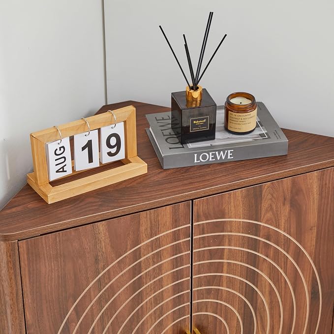 Small Corner Storage Cabinet, Modern Freestanding Floor Cabinet - Image 8