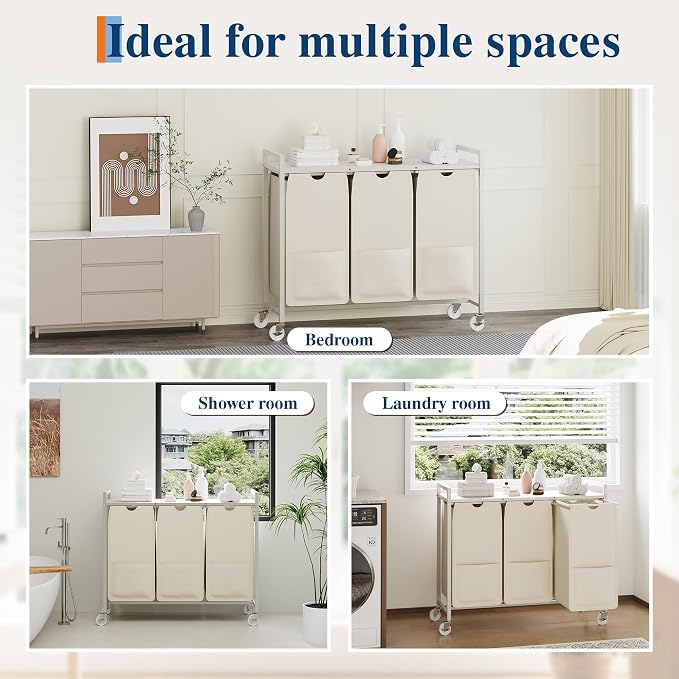 Garvee Rolling Laundry Hamper - Image 4