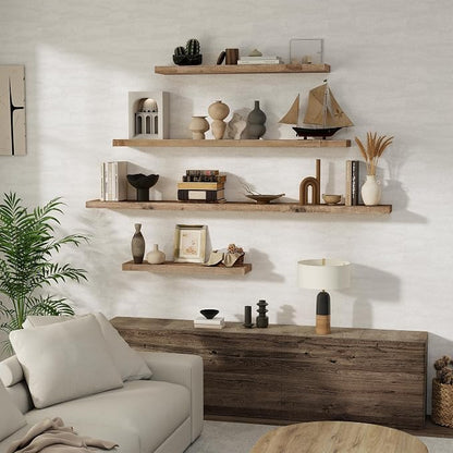 72 inch Floating Shelves for Wall, Floating Shelf Wall Hanging Shelves - Image 2