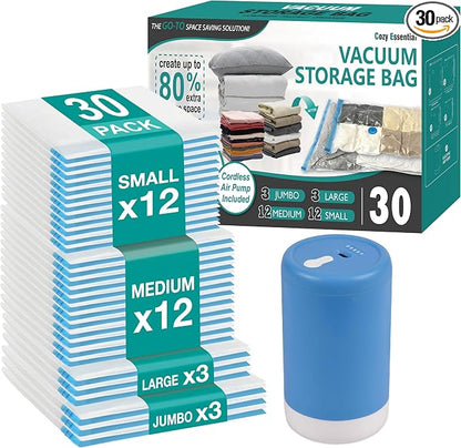 Cozy Essential Travel Vacuum Storage Bags by CozyEssential