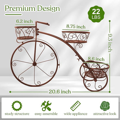 Sorbus Tricycle Plant Stand - Image 3