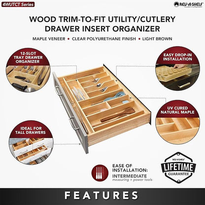 Rev-A-Shelf Trim-to-Fit Silverware Drawer Organizer - Image 3