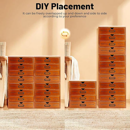 Vintage Wooden Drawer Organizer - Image 6
