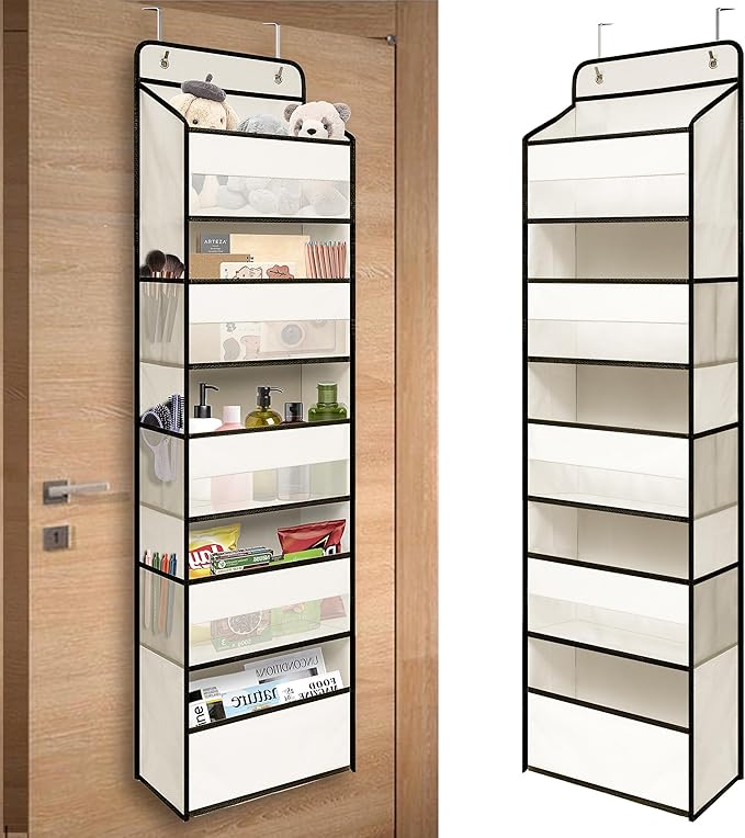 Over Door Organizer with 5 Large Pockets, Heavy Duty Hanging Organizer Storage by TYMENSH