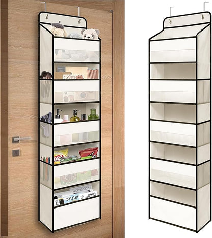 Over Door Organizer with 5 Large Pockets, Heavy Duty Hanging Organizer Storage by TYMENSH
